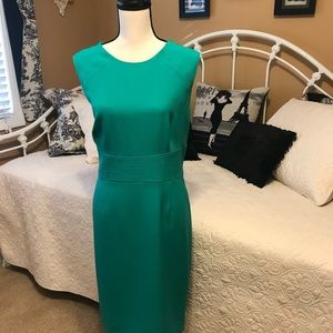 Kasper Sheath Dress Emerald Green